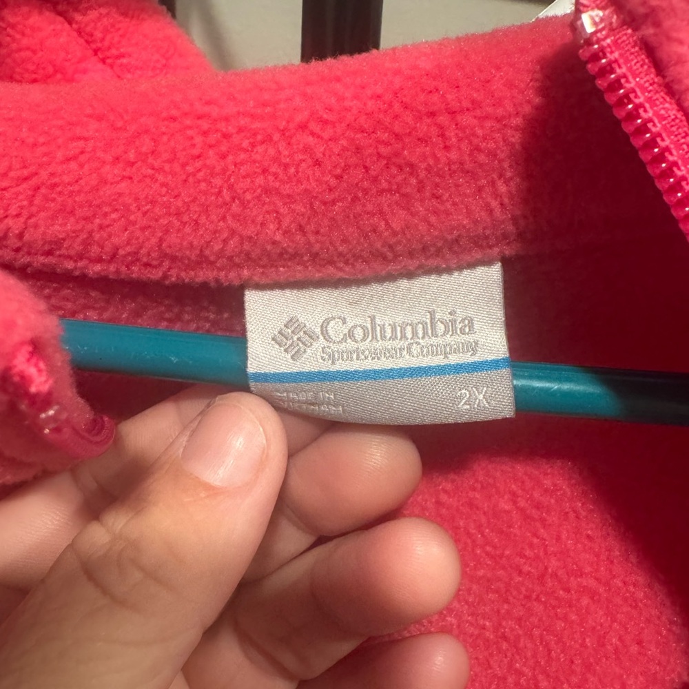 Columbia Vibrant Red Fleece Jacket
